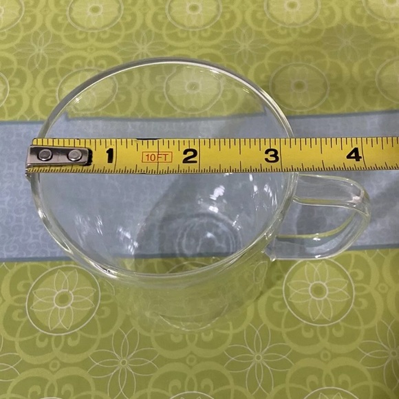 ComSaf Double Walled Heat Resistant Glass Air Cup/Mug by iwaki Japan Set Of 4 - Picture 8 of 8